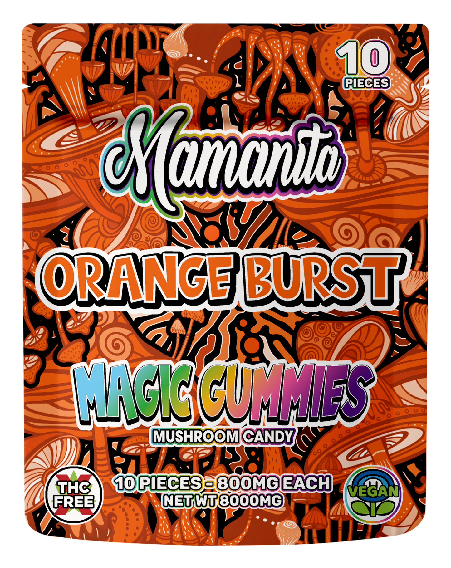 Orange Burst Magic Gummies